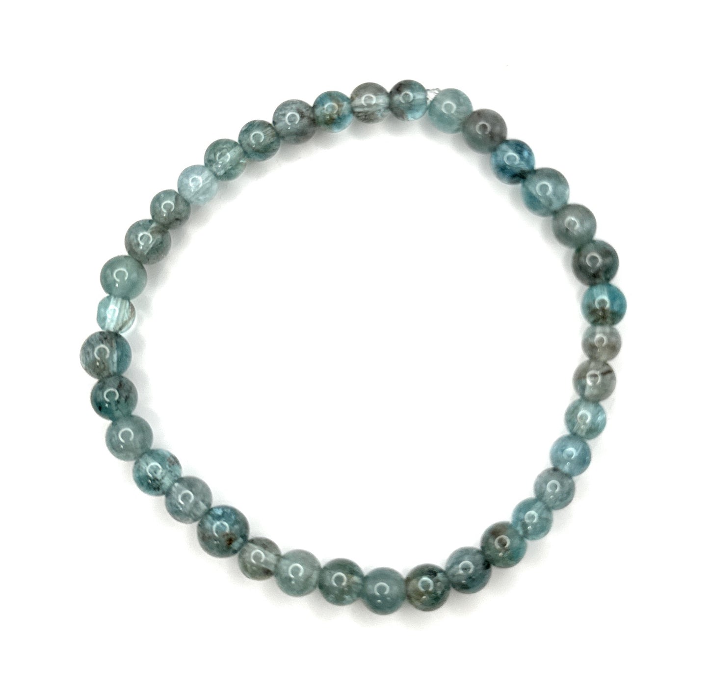 Apatite Beaded Bracelet - 5mm - Shop of Small Creations, LLC