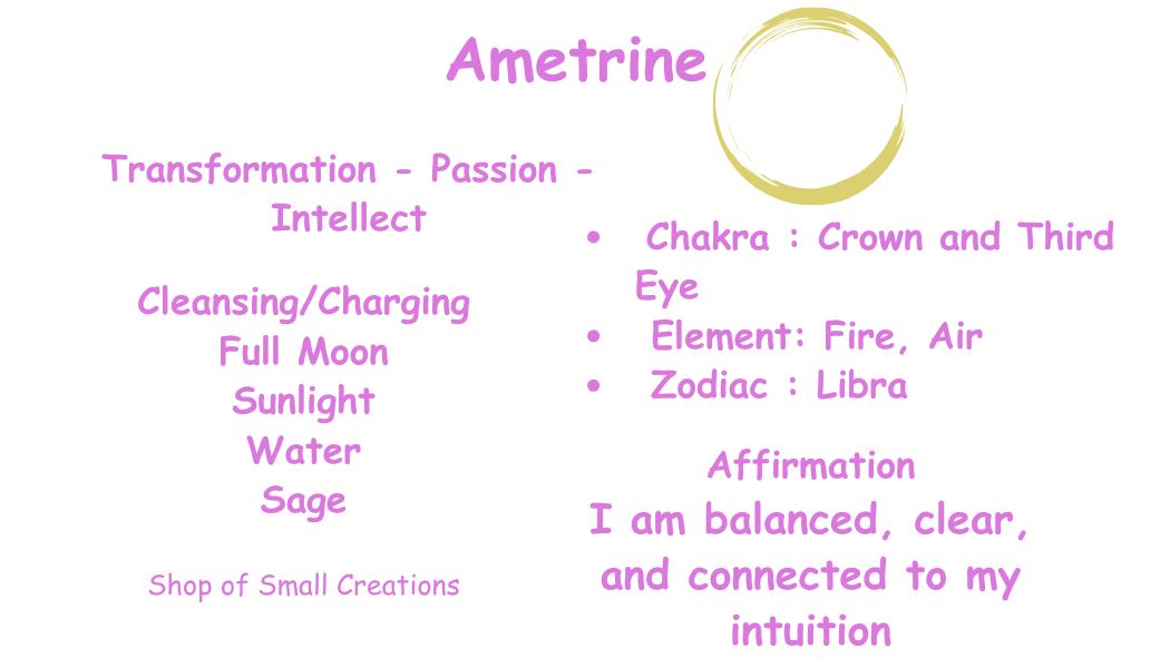 Ametrine Beaded Bracelet – 5 - 6mm | Handmade, Stretch