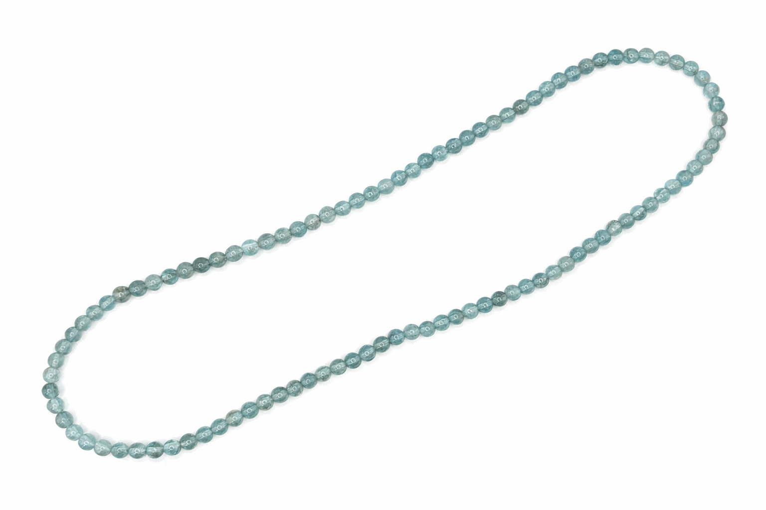 Apatite Beaded Stretch Necklace 5mm | Motivation Clarity Focus, Healing Crystal Jewelry, Gift for Her