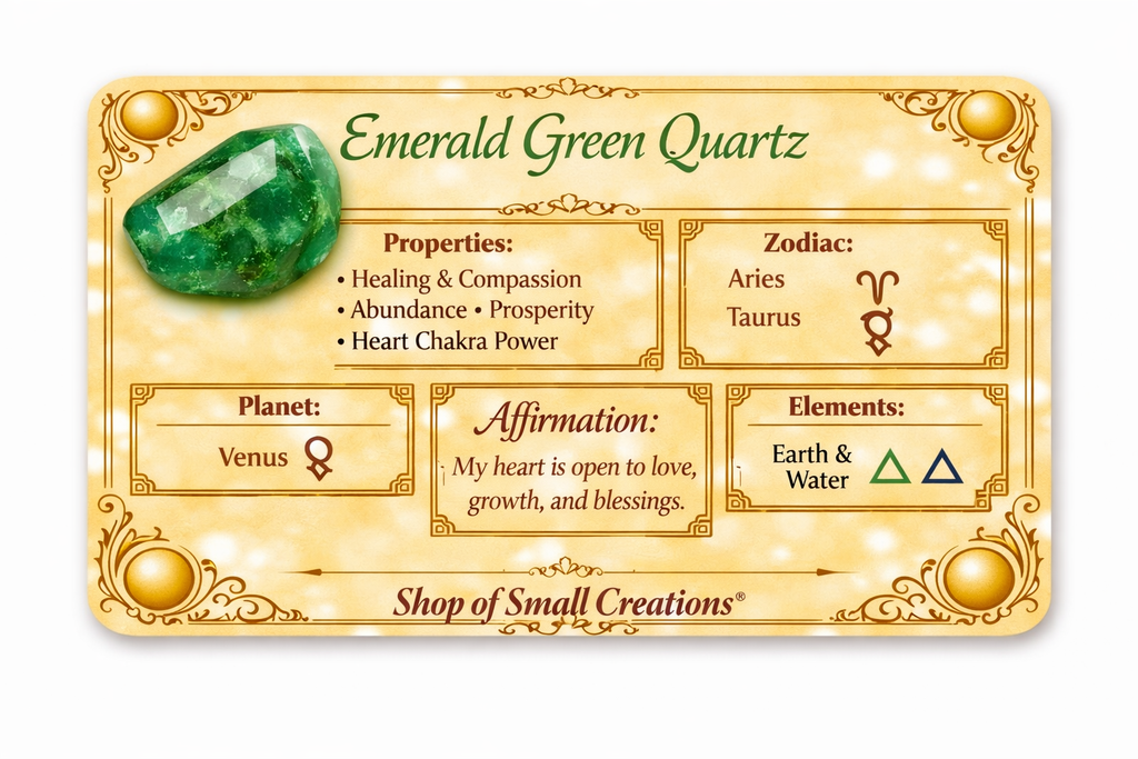 Emerald Green Quartz Beaded Stretch Bracelet 6mm | Renewal Calm Growth, Healing Crystal Jewelry, Gift for Her
