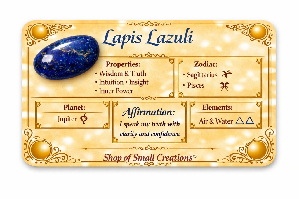 Lapis Lazuli Beaded Stretch Bracelet 6mm | Wisdom Truth Clarity, Healing Crystal Jewelry, Gift for Her
