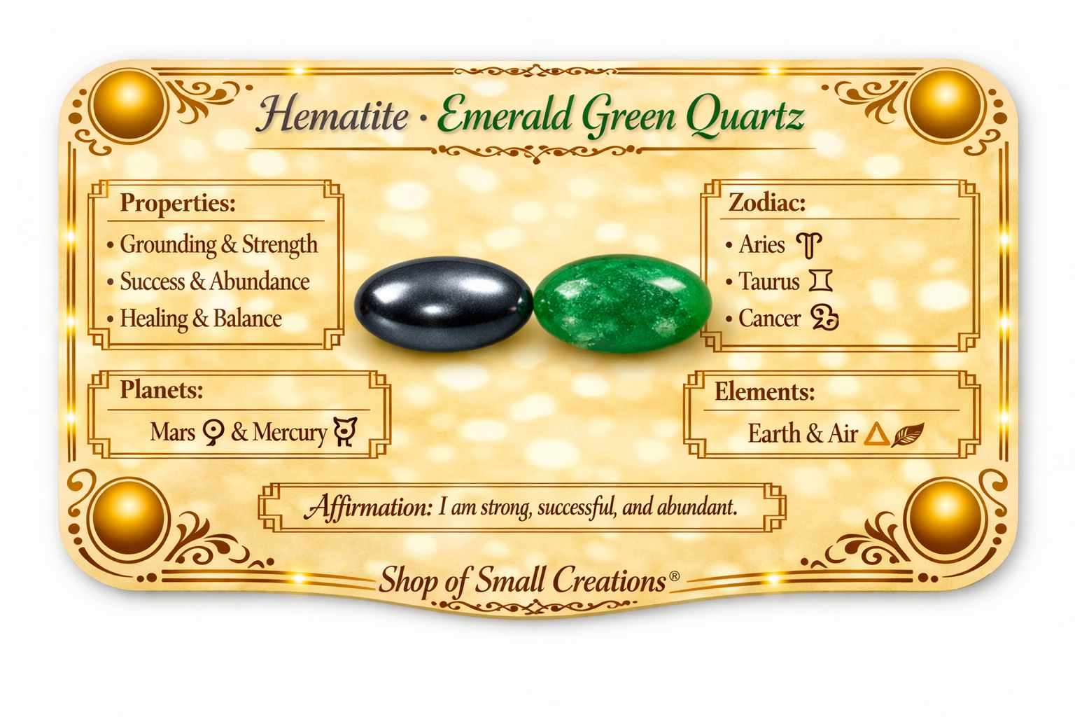 Emerald Green Quartz + Hematite Beaded Stretch Bracelet 6mm | Renewal Calm Growth, Healing Crystal Jewelry, Gift for Her