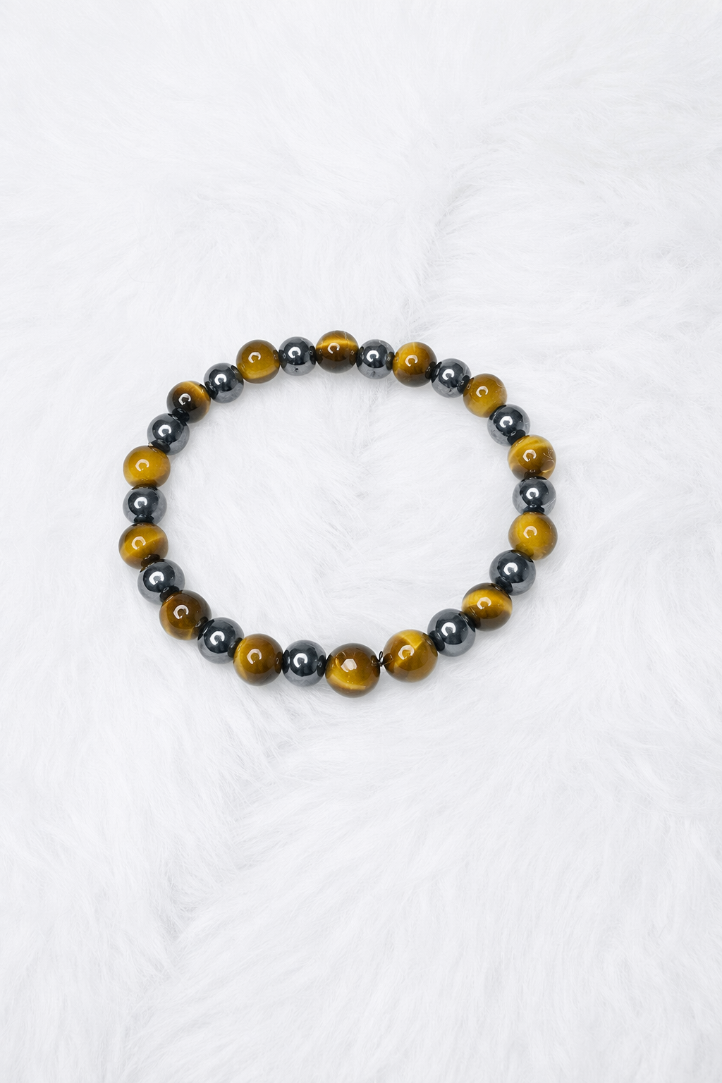 Hematite Beaded Stretch Bracelet 6mm | Grounding Protection Strength, Healing Crystal Jewelry, Gift for Her