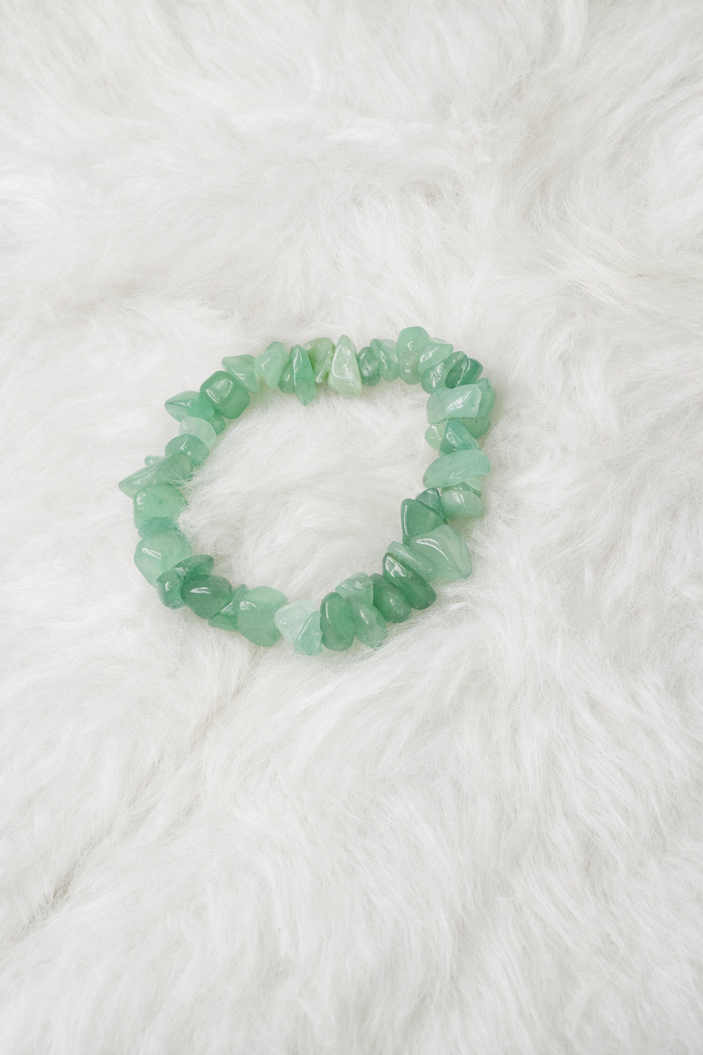 Green Aventurine Chip Beaded Stretch Bracelet 4mm | Luck Renewal Prosperity, Healing Crystal Jewelry, Gift for Her