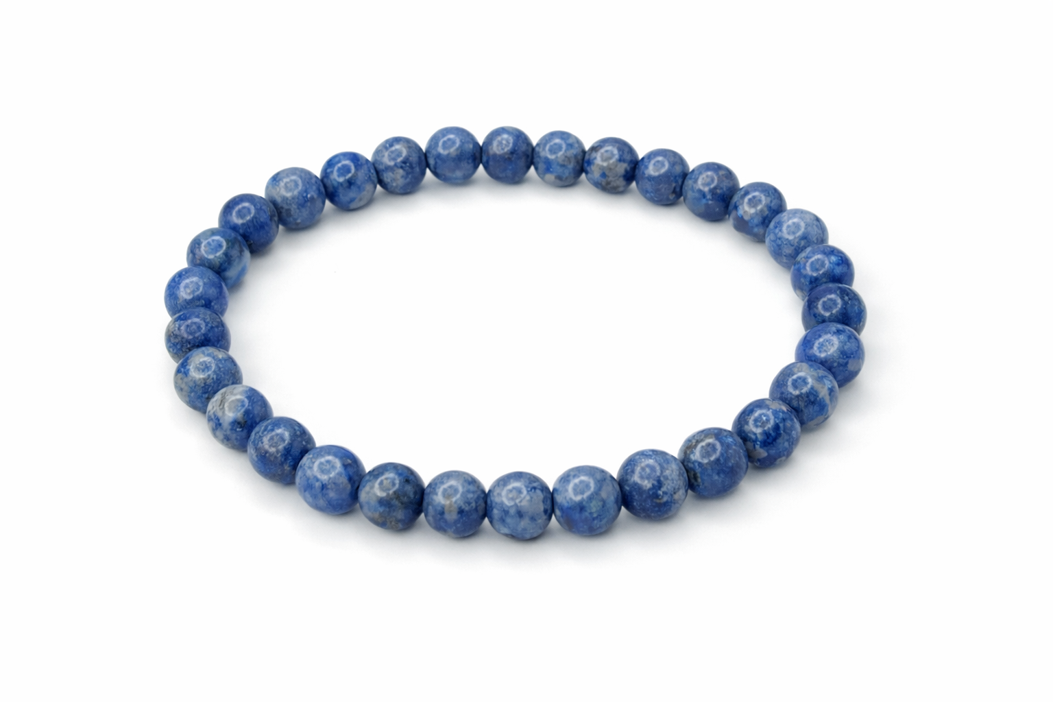 Lapis Lazuli Beaded Stretch Bracelet 6mm | Wisdom Truth Clarity, Healing Crystal Jewelry, Gift for Her