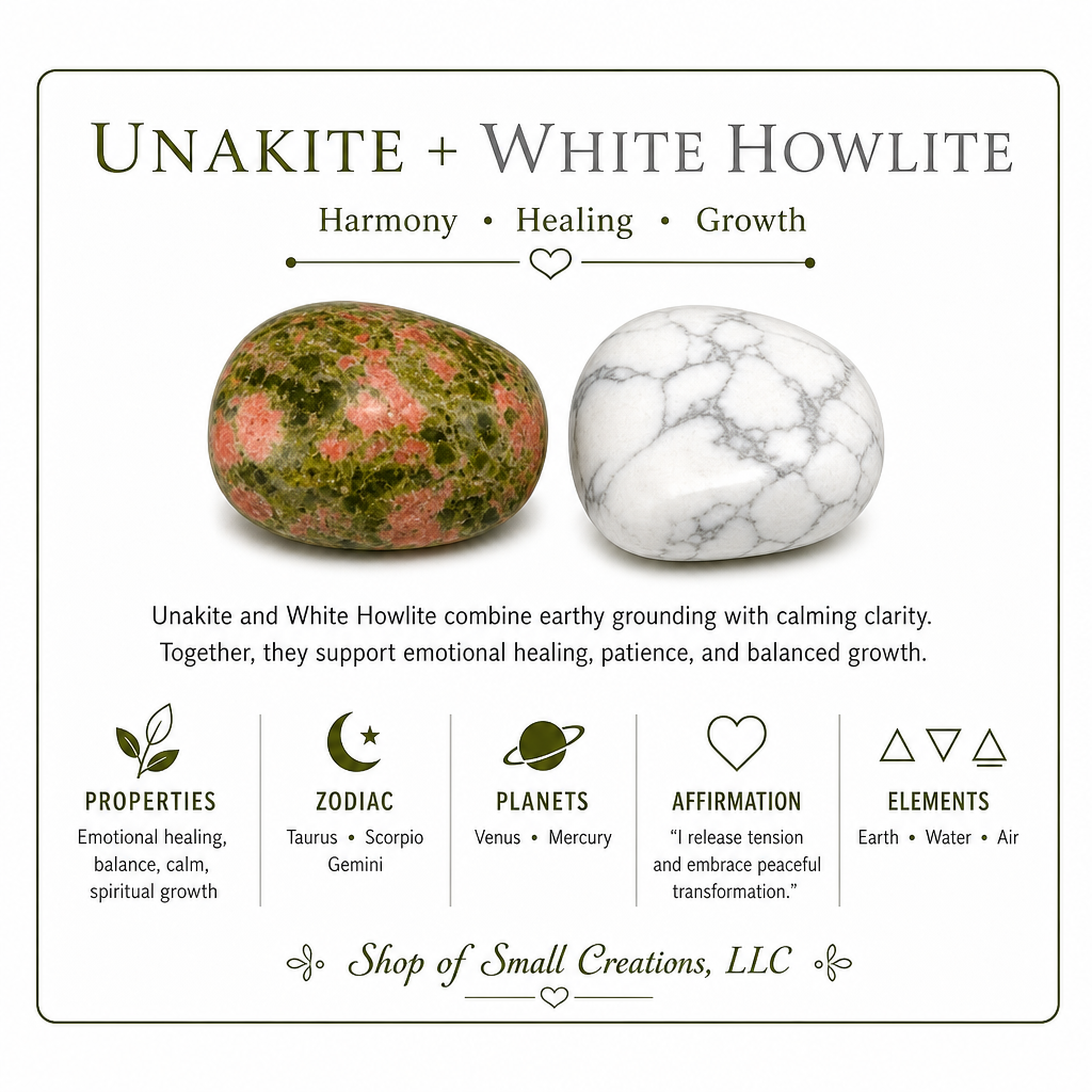 Unakite + Matte White Howlite Beaded Stretch Bracelet 6mm — Harmony, Calm & Spiritual Beauty