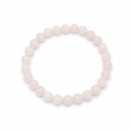 Rose Quartz Beaded Stretch Bracelet 6mm • No Clasp • Love &amp; Healing Crystal Jewelry • Handmade - Shop of Small Creations, LLC