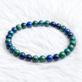 Azurite Beaded Stretch Bracelet 6mm | Insight Intuition Clarity, Healing Crystal Jewelry, Gift for Her - Shop of Small Creations, LLC