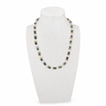 Citrine, Bloodstone, Red Creek Jasper 6mm Beaded Stretch Necklace • Energy & Strength Crystal Jewelry