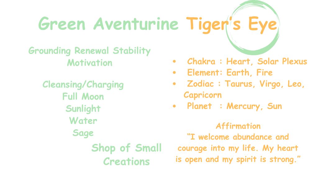 Green Aventurine, Tiger Eye Beaded Stretch Bracelet – 6mm | Made to Order, No Clasp