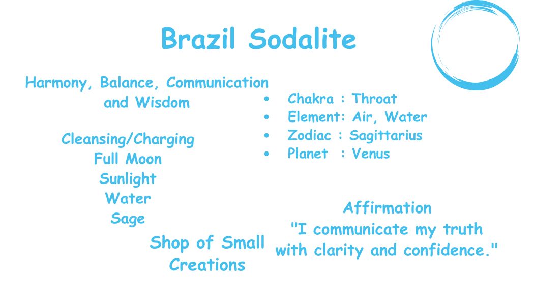 Matte Brazil Sodalite Beaded Necklace – 6-7mm | Handmade, Stretch