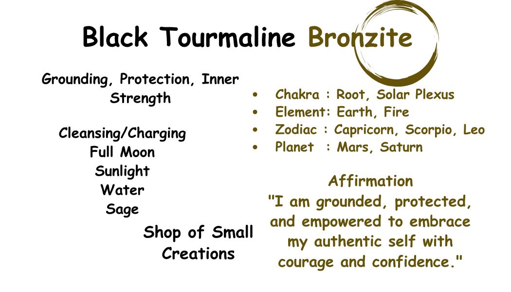 Black Tourmaline, Bronzite Beaded Stretch Necklace – 6mm, 4mm | Made to Order, No Clasp