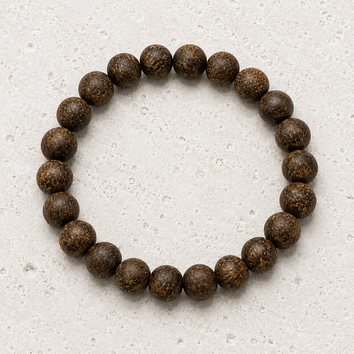Bronzite Matte 8mm Beaded Stretch Bracelet • Confidence, Strength, Grounding