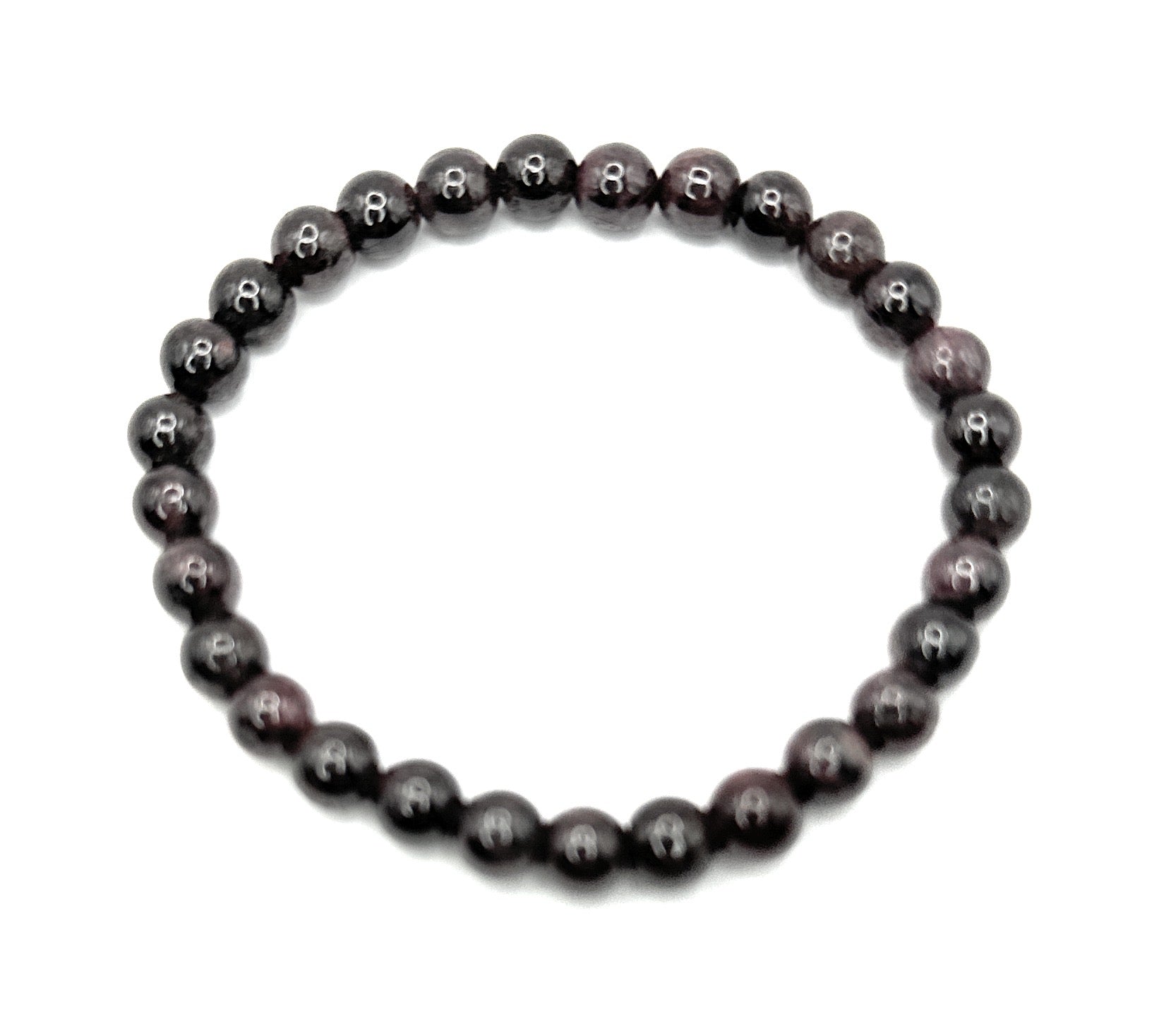 Garnet Beaded Bracelet – 6mm - Shop of Small Creations, LLC