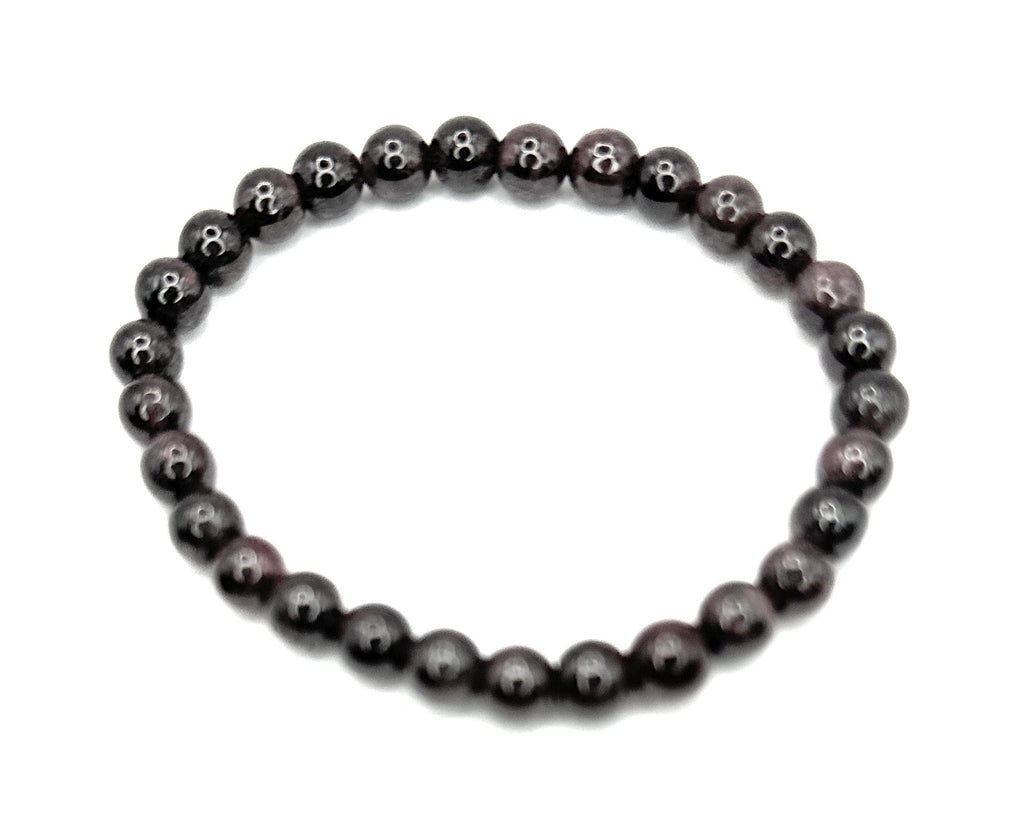 Garnet Beaded Bracelet – 6mm - Shop of Small Creations, LLC