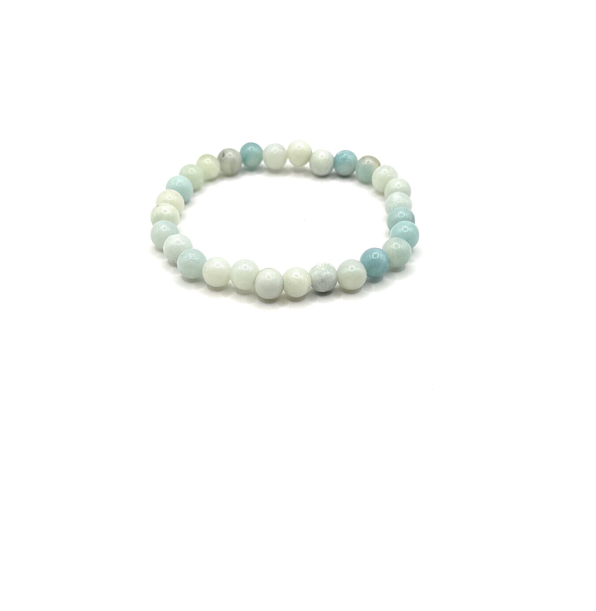 Amazonite Beaded Bracelet - 6mm - Shop of Small Creations, LLC