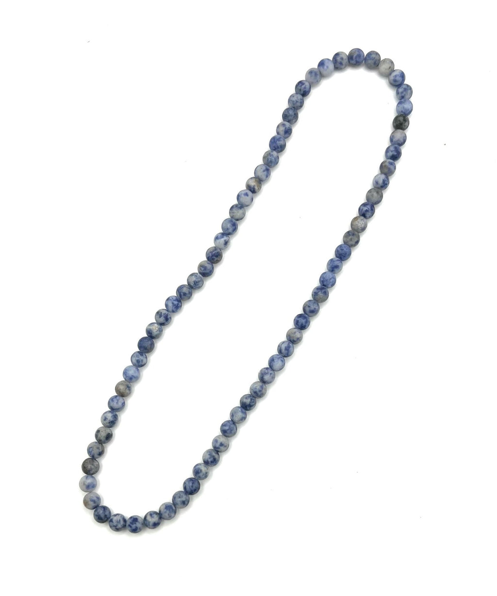 Matte Brazil Sodalite Beaded Necklace - 6 - 7mm - Shop of Small Creations, LLC
