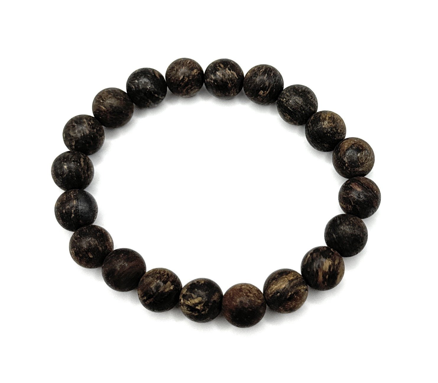 Matte Bronzite Beaded Bracelet - 8mm - Shop of Small Creations, LLC