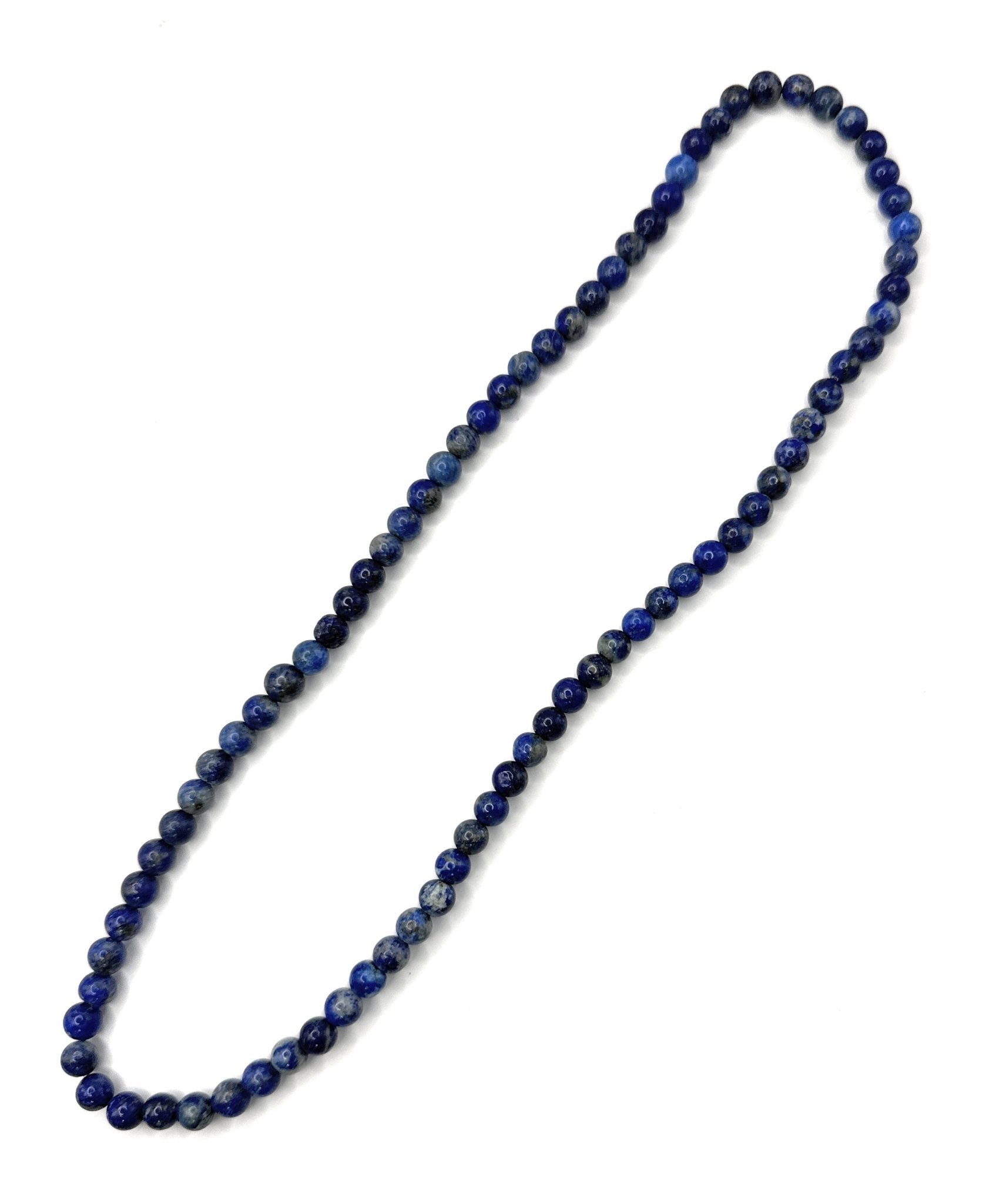 Lapis Lazuli Beaded Necklace - 6mm - Shop of Small Creations, LLC
