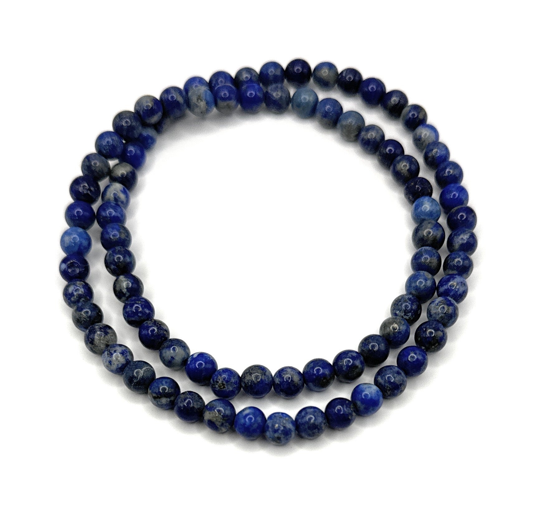 Lapis Lazuli Beaded Necklace - 6mm - Shop of Small Creations, LLC