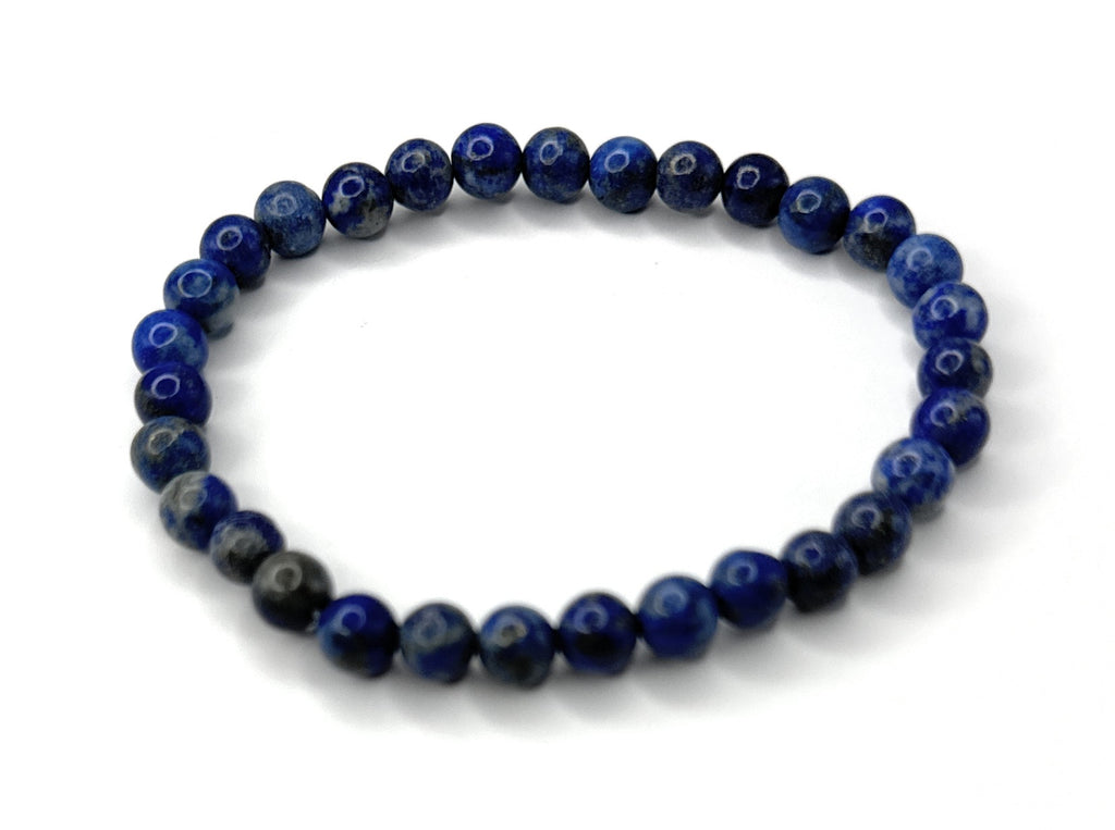 Lapis Lazuli Beaded Bracelet - 6mm - Shop of Small Creations, LLC