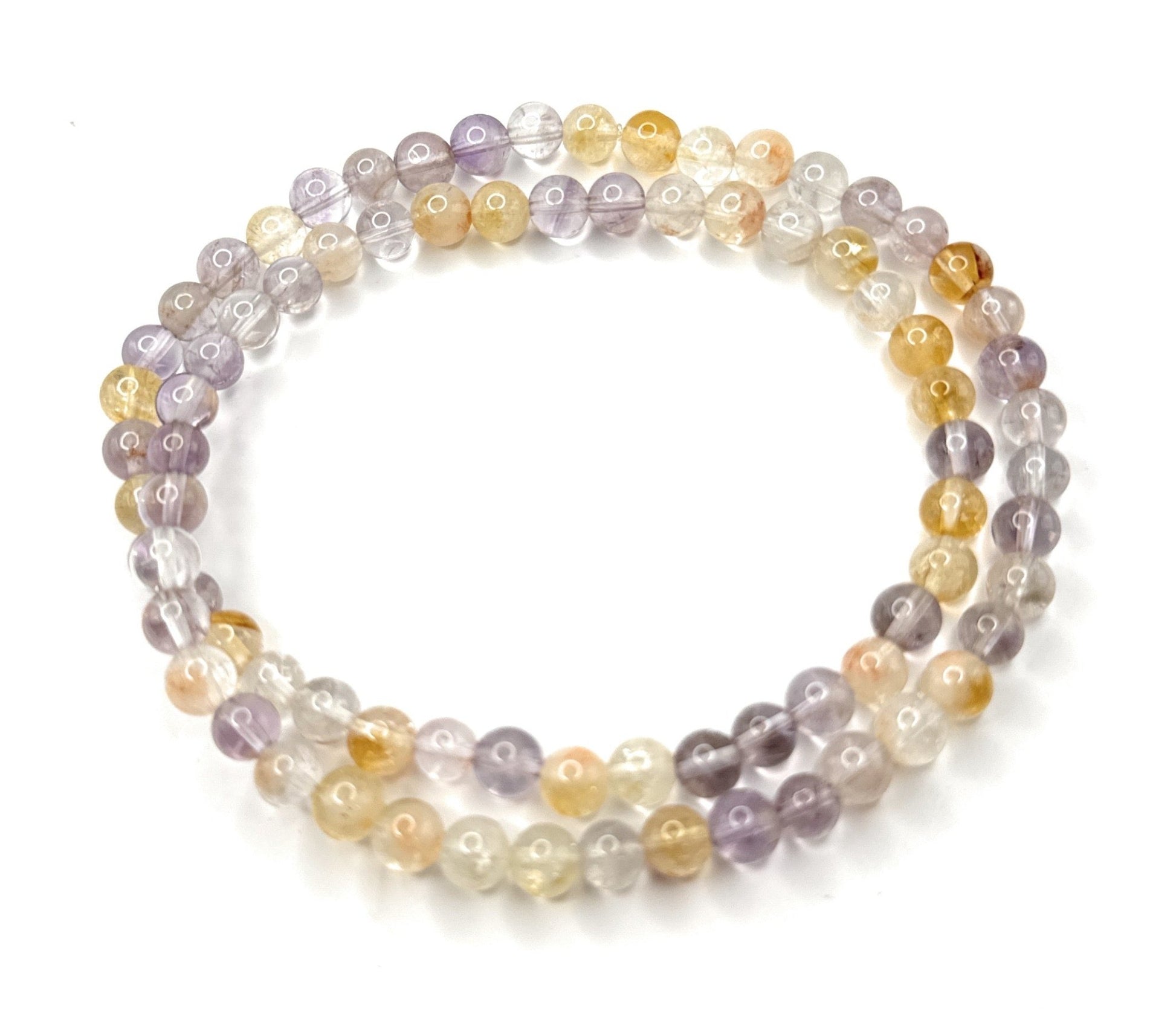 Ametrine Beaded Necklace – 6mm - Shop of Small Creations, LLC