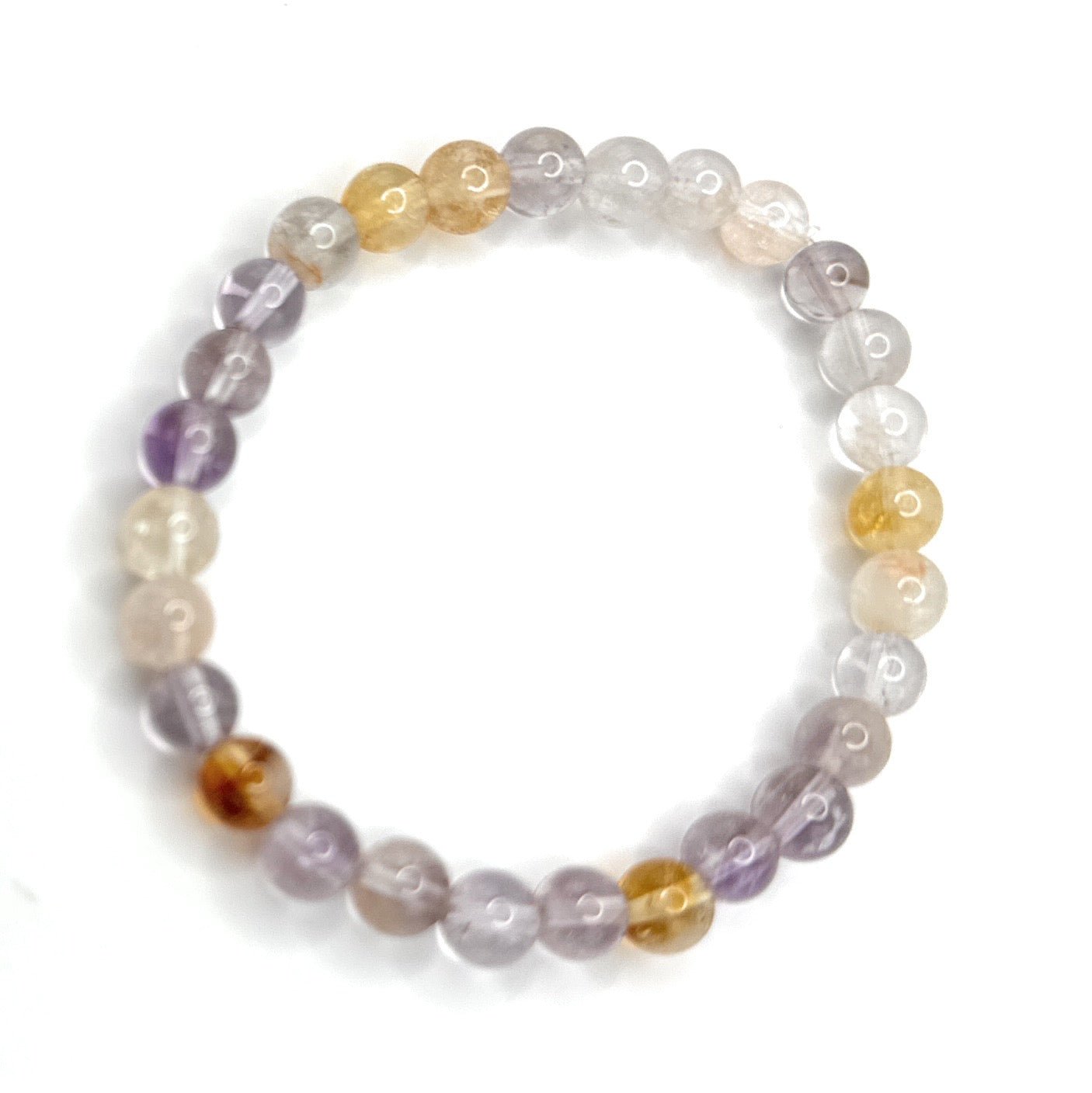 Ametrine Beaded Bracelet – 6mm - Shop of Small Creations, LLC