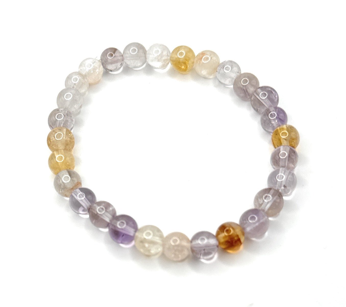 Ametrine Beaded Bracelet – 6mm - Shop of Small Creations, LLC