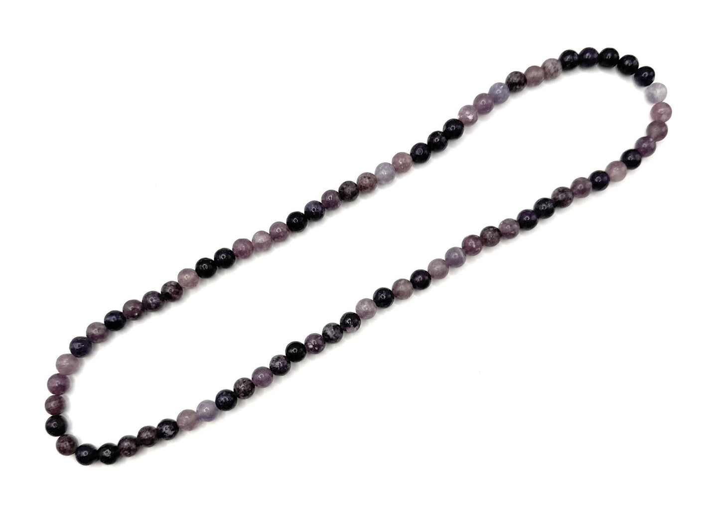 Lepidolite Beaded Necklace - 6mm - Shop of Small Creations, LLC