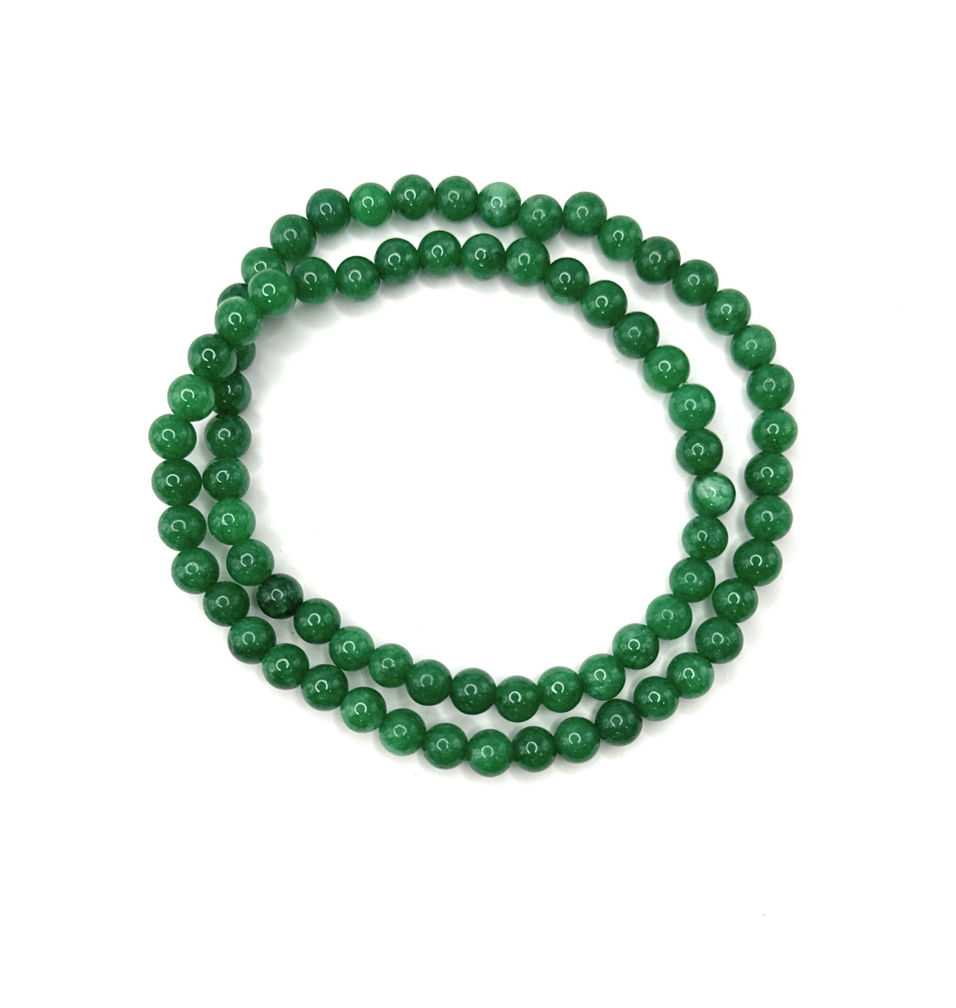 Emerald Green Quartz Necklace - 6mm - Shop of Small Creations, LLC