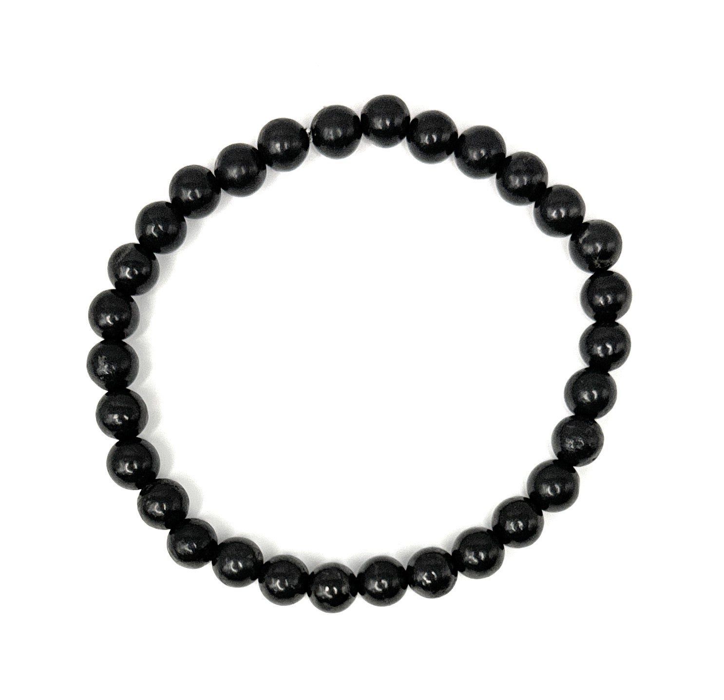 Shungite Beaded Bracelet - 6mm - Shop of Small Creations, LLC