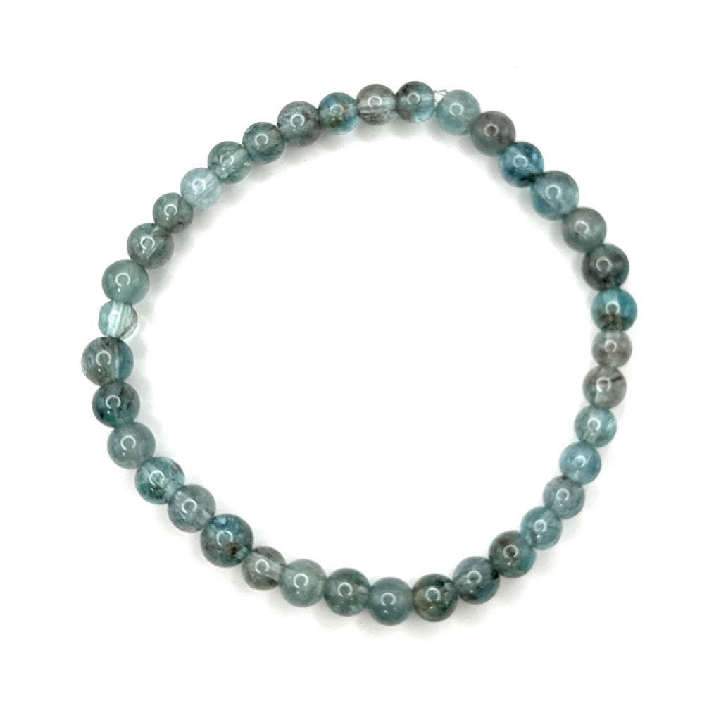 Apatite Beaded Bracelet - 5mm - Shop of Small Creations, LLC