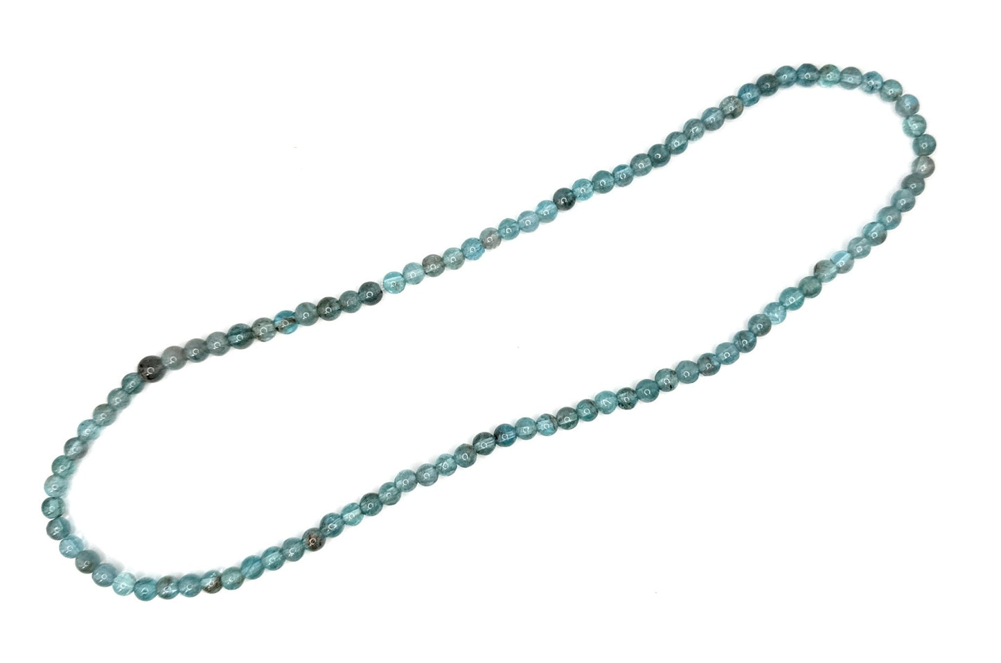 Apatite Beaded Necklace - 5mm - Shop of Small Creations, LLC