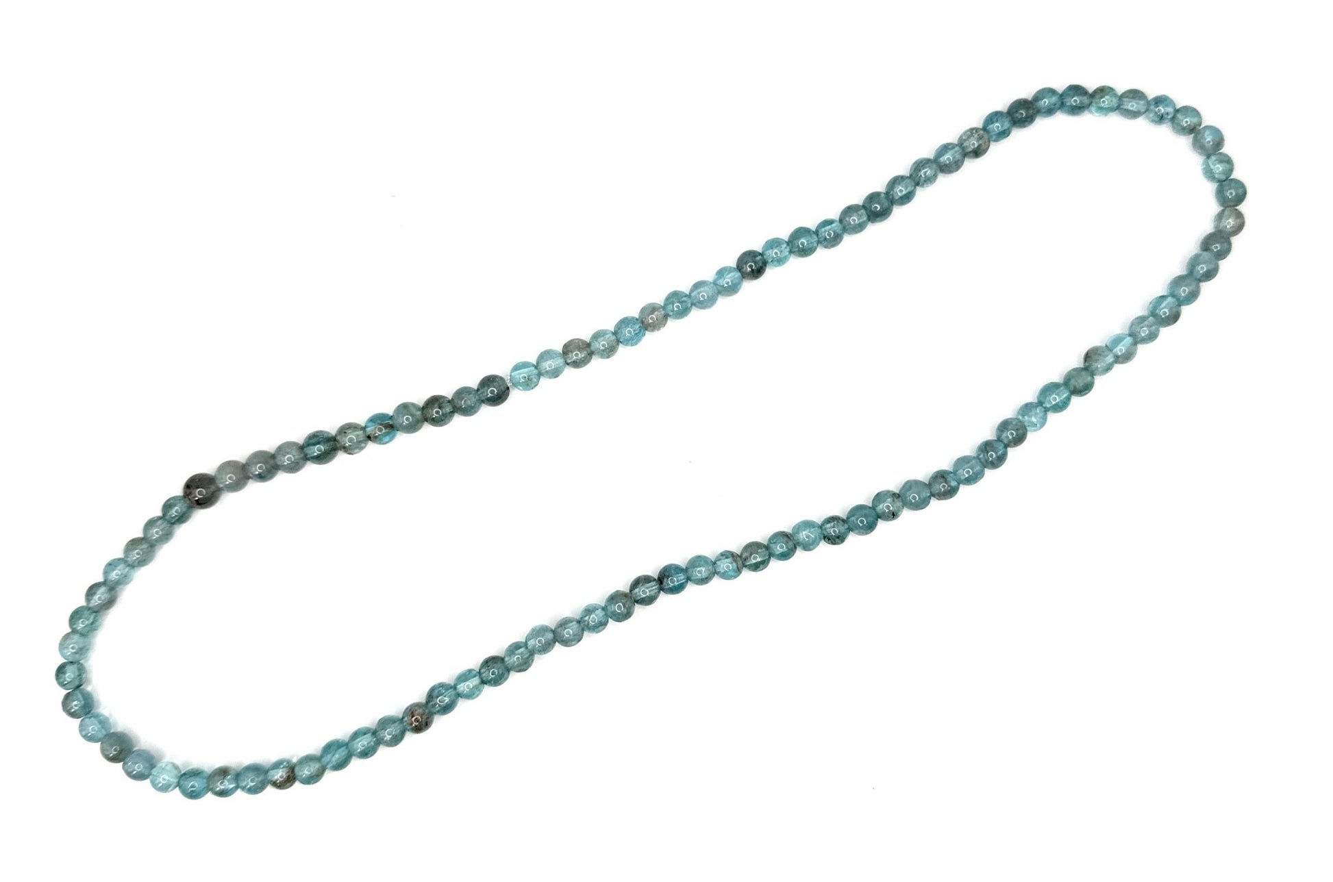 Apatite Beaded Necklace - 5mm - Shop of Small Creations, LLC