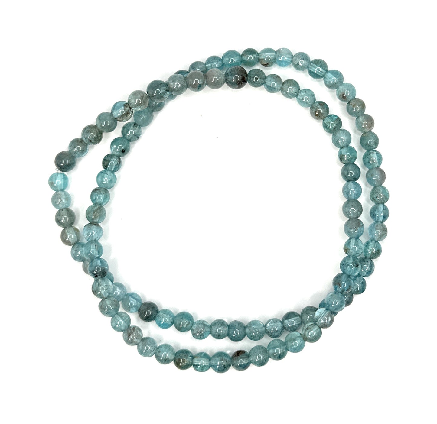 Apatite Beaded Necklace - 5mm - Shop of Small Creations, LLC