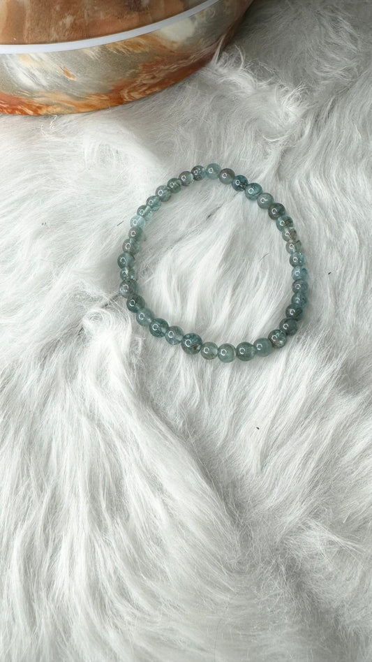 Apatite Beaded Bracelet - 5mm - Shop of Small Creations, LLC