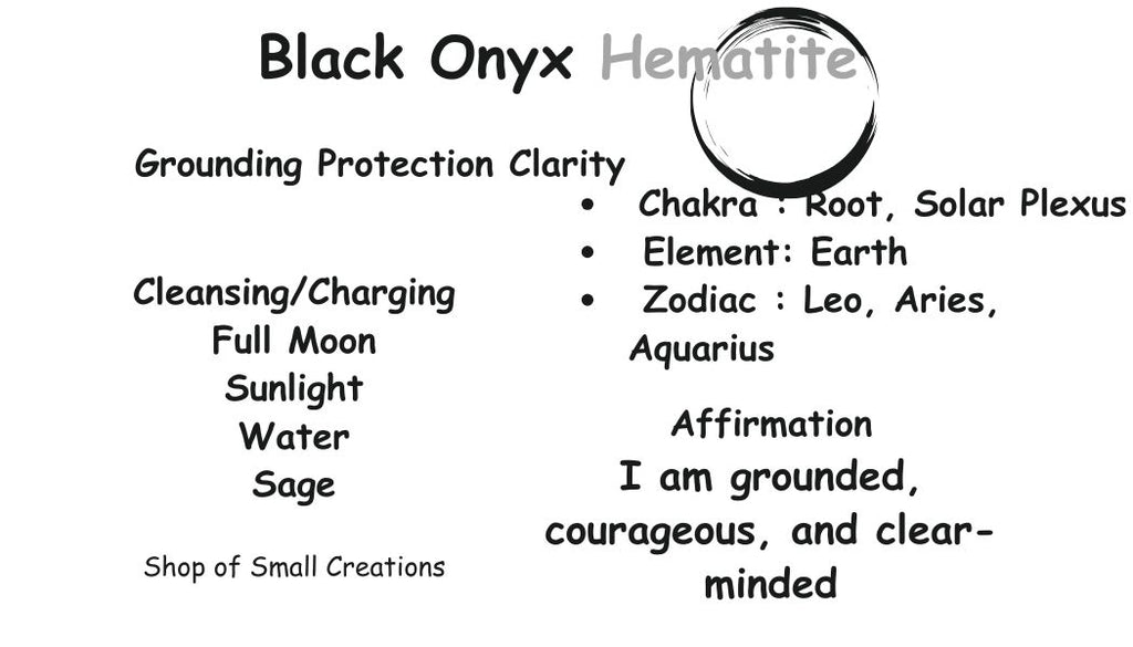 Black Onyx, Hematite Beaded Stretch Necklace – 6mm | Made to Order