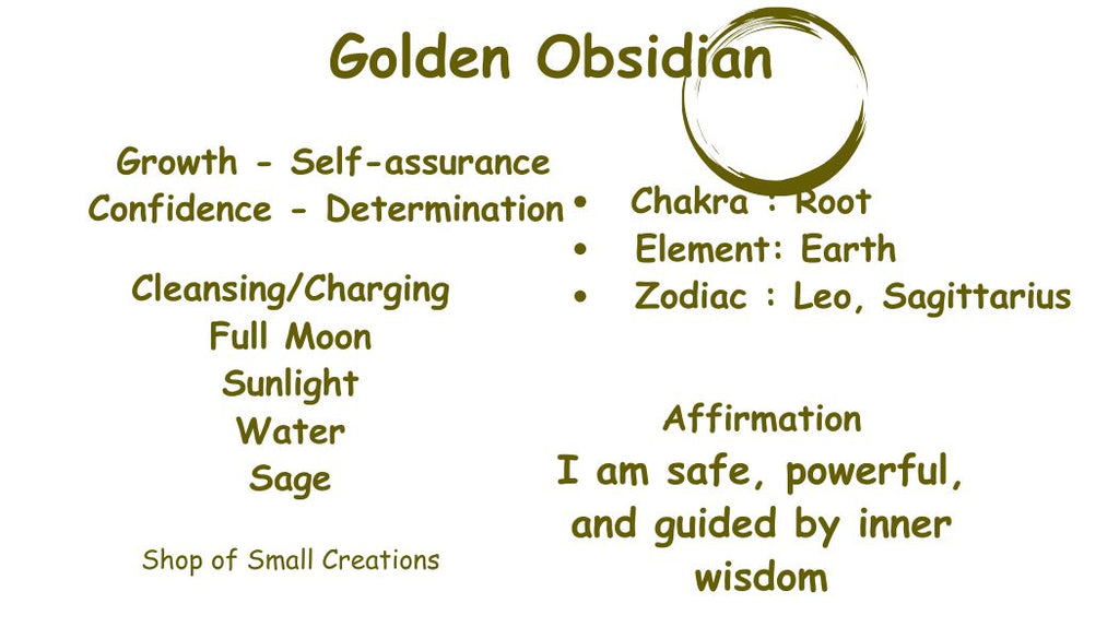 Golden Obsidian Beaded Necklace - 6mm | Handmade, Stretch