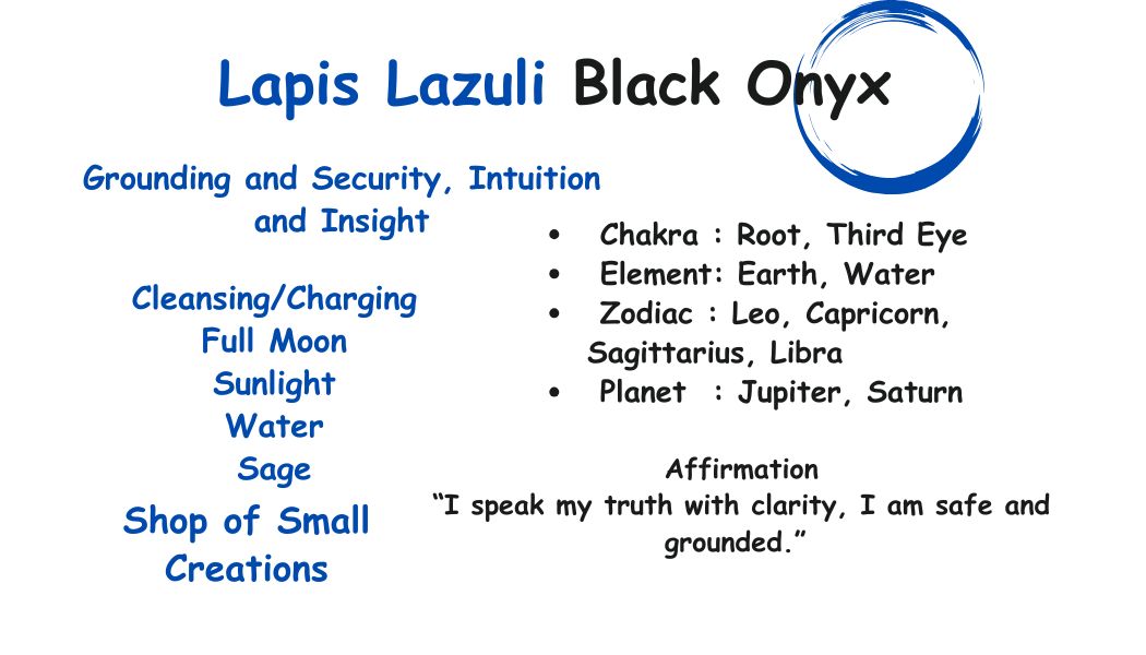 Lapis Lazuli, Black Onyx Beaded Stretch Necklace – 6mm | Made to Order, No Clasp